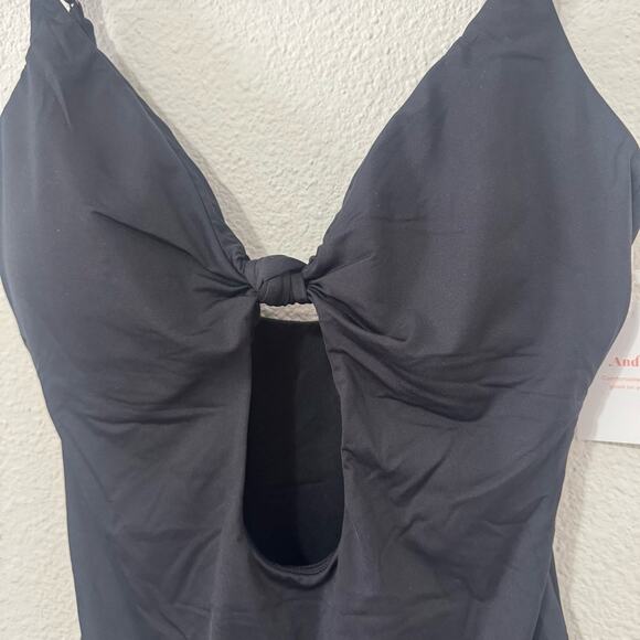 NWT Andie Swim The Santorini one piece swimsuit in black Size XL - Picture 6 of 13